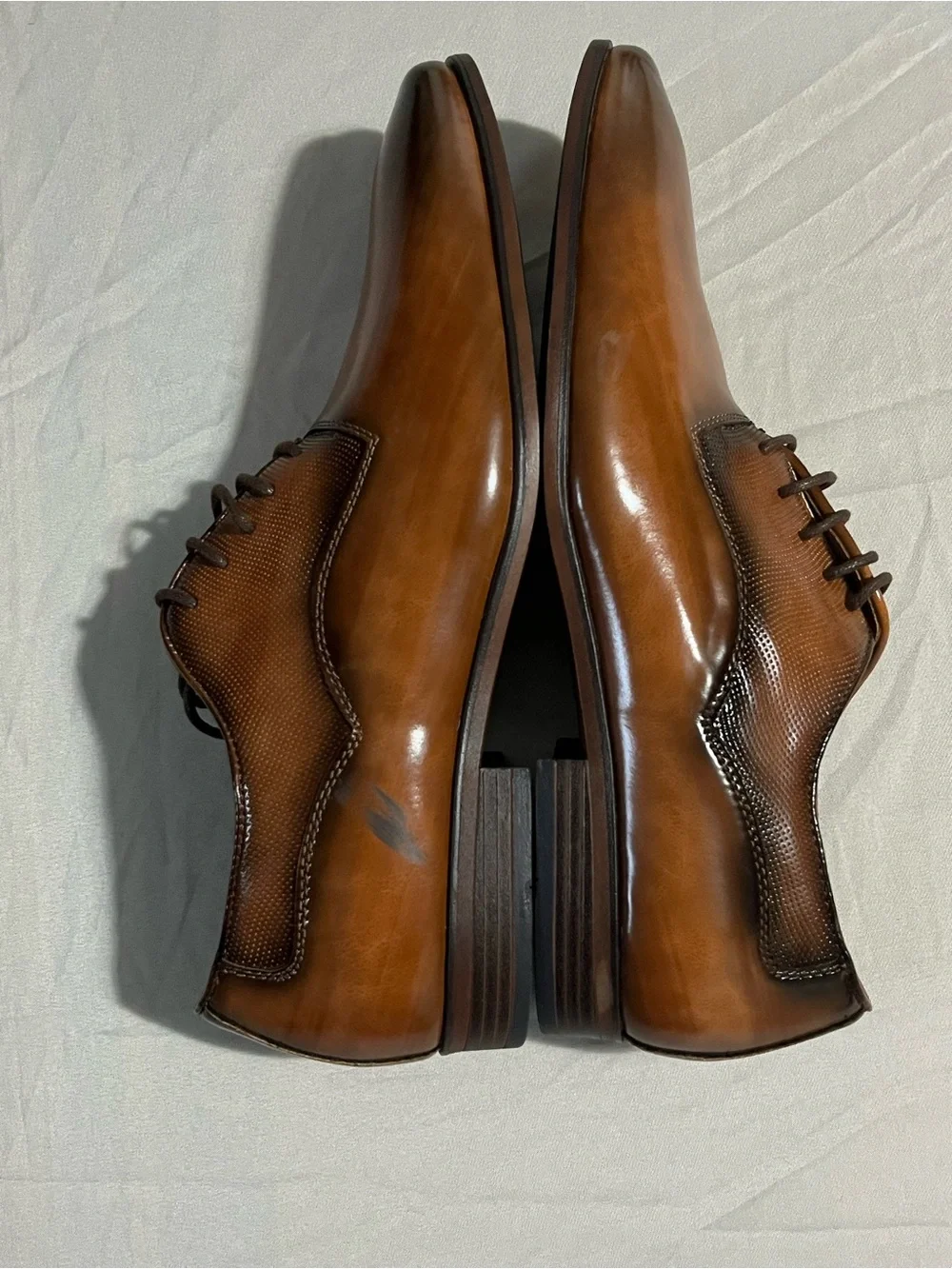 ID Required Men's Two-Tone Brown Dress Shoes Size 11
